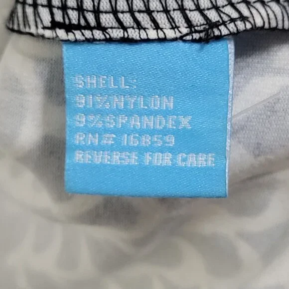 J. McLaughlin Womens SZ M Catalina Cloth Geometric Print Black White Tunic Top - Picture 9 of 9